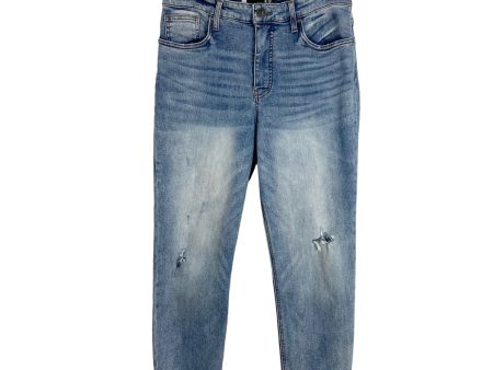 Kut from the Kloth Rachael Fab Ab Mom High Rise Raw Hem Jeans- Size 10 (Inseam 26”) Hot on Sale