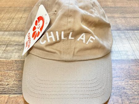 Equilibria Khaki Chill AF Baseball Cap NWT For Discount