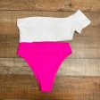 Hazel & Olive White Hot Pink One Piece- Size M (see notes) Online Sale