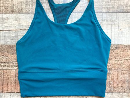 Storia Teal Racerback Cropped Tank- Size 4 For Cheap