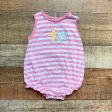 Shower Me With Love Pink White Striped Sea Shell Bubble- Size 24M For Sale