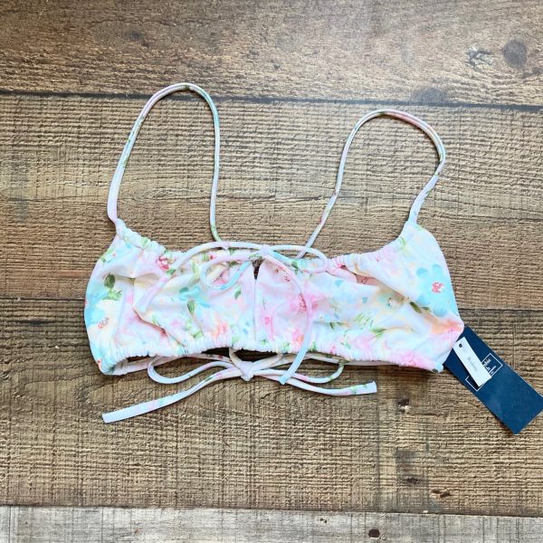 Abercrombie & Fitch Floral Cinched Bikini Bralette Top NWT- Size M (sold out online, we have matching bikini bottoms and cover up) Discount