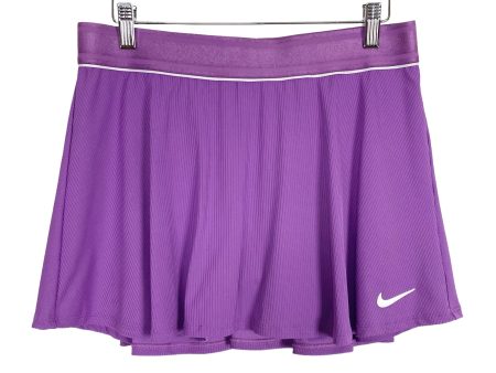 Nike Dri-Fit Purple Tennis Skirt with Biker Shorts- Size L For Cheap