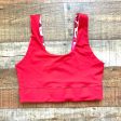 Fabletics Pink Rose Petal Print Red Reversible Sports Bra NWT- Size M (we have matching leggings) Cheap