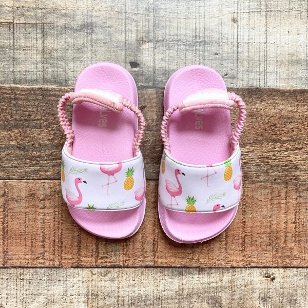 WateLves Toddler Flamingo Slide Sandals- Size 22 23 (US 5 6) Sale