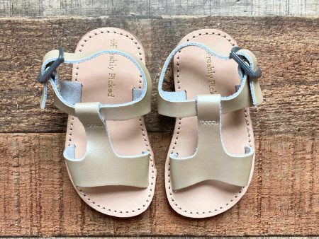 Freshly Picked Toddler Gold Leather Sandals- Size 4 Sale