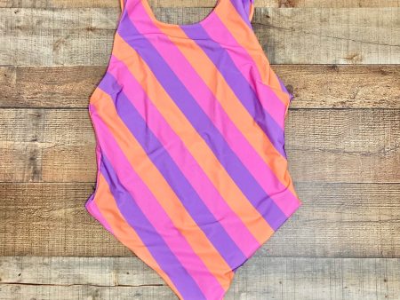 ASOS Design Pink Purple Orange One Piece- Size 14 For Sale