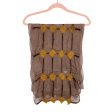 Tumar Art Group Chocolate Woven with Golden Felt Detail Scarf Discount