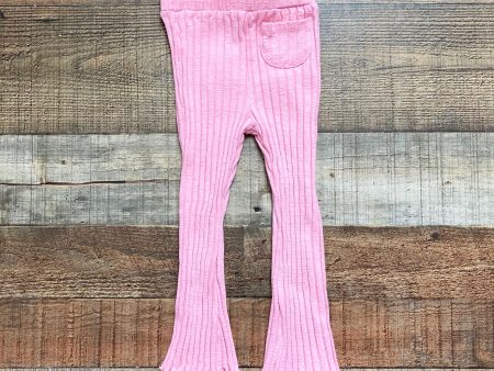 Zara Pink Ribbed Flare Pants- Size 18-24M Sale