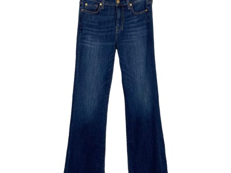 Seven for All Mankind Dojo Dark Wash Flare Jeans NWT- Size 27 (Inseam 33”) Online Sale