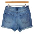 Scoop Medium Wash Distressed Raw Hem Jean Shorts- Size 6 on Sale