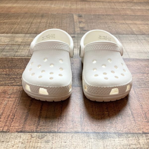 Crocs Toddler White Classic Clog- Size 6 (sold out online) Sale