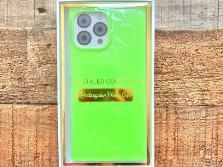 The Styled Collection Neon Green Quad Phone Case-iPhone 13 Pro Max (New in Box) For Cheap