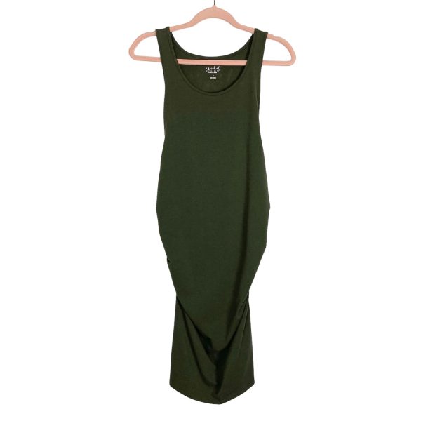 Isabel Maternity by Ingrid & Isabel Olive Bodycon Tank Dress- Size S on Sale