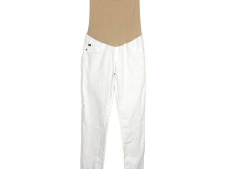 AG Adriano Goldschmild Maternity White Jean-ish Leggings- Size 27R (Inseam 27”) For Sale