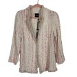 Nic + Zoe Ivory Pink Woven Fringe Blazer NWT- Size M on Sale