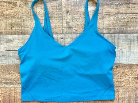 Lululemon Blue Padded Sports Bra- Size 8 Online Hot Sale