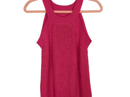 No Brand Rose Red Knit Lounge Tank- Size M (we have matching shorts) Online Sale