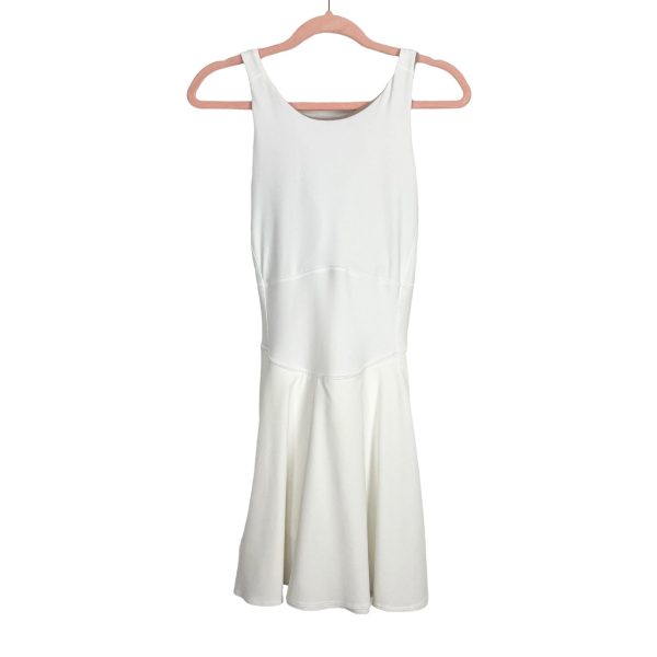 Lululemon Off White Tennis Dress with Biker Shorts- Size 12 (see notes) For Sale