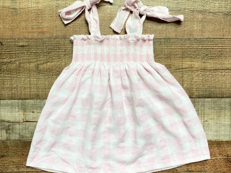 Sal & Pimenta Pink Check Shoulder Tie Dress- Size 2T Supply