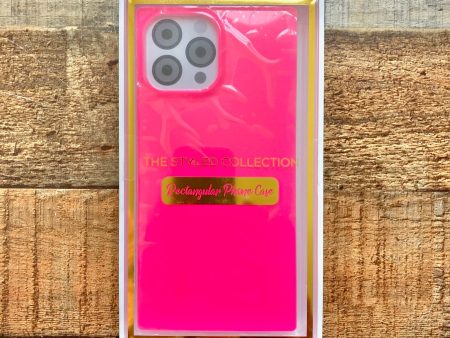 The Styled Collection Neon Pink Quad Phone Case-iPhone 13 Pro Max (New in Box) Fashion