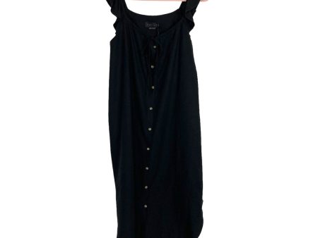 Hatch Maternity Black Button Up Jenna Dress NWT- Size 1 For Sale