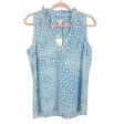 Mud Pie Blue Leopard Ferah Tank NWT- Size M (sold out online) Online