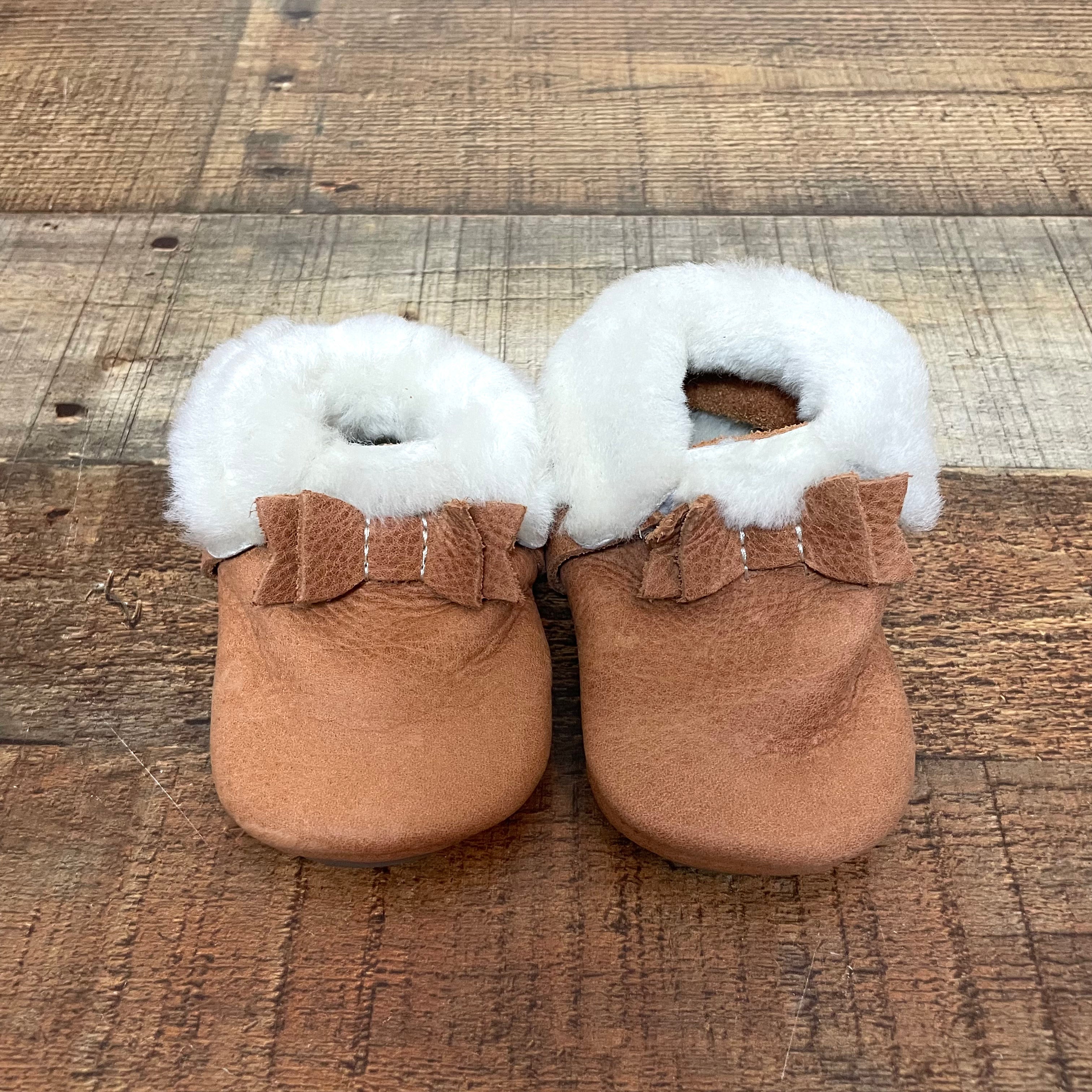 Freshly Picked Camel Faux Fur Moccasins- Size 4 Supply