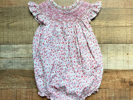 Cecil and Lou Floral Smocked Romper- Size 24M Hot on Sale