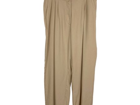 Abercrombie & Fitch Khaki Wide Leg Pants- Size XL (Inseam 30.5”) Online now