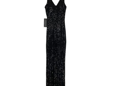 AZAZIE Occasions Black Sequin Padded Dancing to the Music Wide Leg Jumpsuit NWT- Size S (sold out online) Discount