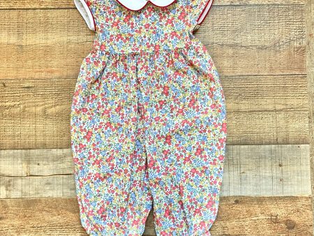 Little English Floral Collared Outfit- Size 12M Online now