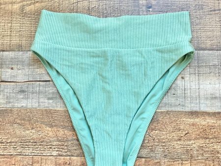 Aerie Green Ribbed Bikini Bottoms- Size S (we have matching top) Online