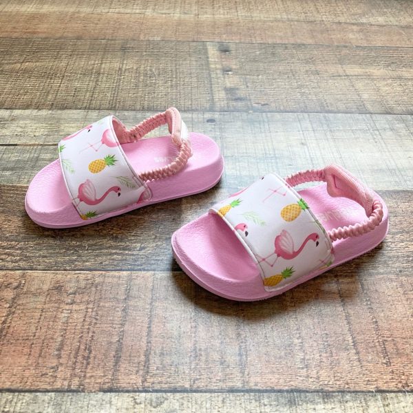 WateLves Toddler Flamingo Slide Sandals- Size 22 23 (US 5 6) Sale