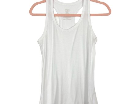 Athletic Works White Racerback Tank- Size S For Cheap