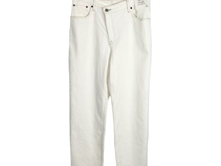 Abercrombie & Fitch Cream The  90s Straight Ultra High Rise Jeans NWT- Size 31 12 R (Inseam 29.5”) Online Hot Sale