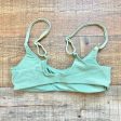 Aerie Green Ribbed Padded Bikini Top- Size S (we have matching bottoms) Online