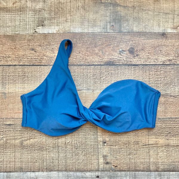 Abercrombie & Fitch Blue One Strap Padded Bikini Top- Size XL (we have matching bottoms) For Cheap