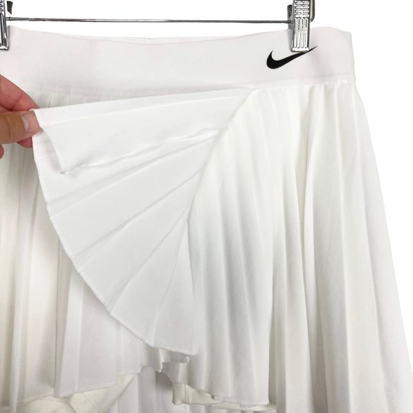 Nike Dri-Fit White Pleated Tennis Skirt with Biker Shorts NWT- Size L Discount