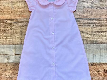 Delaney Pink Collared Button Up Dress Gown- Size NB Cheap