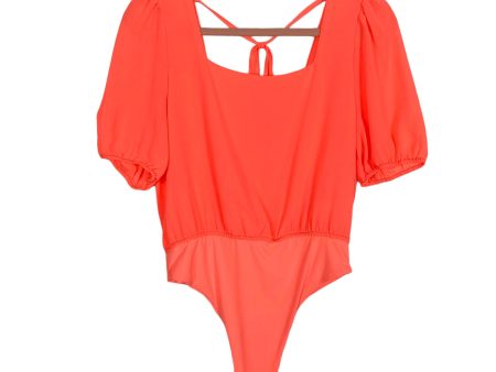 Jess Crum by Hazel & Olive Neon Exposed Back Bodysuit- Size M For Sale