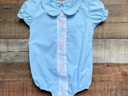 Sweet Dreams Blue Embroidered Lollipop Bubble- Size 24M For Cheap