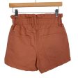 Wild Fable Brown Button Fly Paperbag Waist Shorts NWT- Size 4 For Cheap