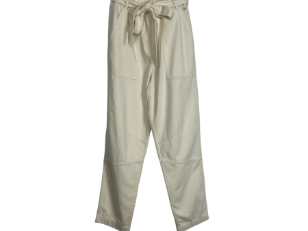 Calia Cream High Rise Ankle Length Slim Fit Belted Tie Pants NWT- Size XS (Inseam 24”) Cheap