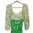 Rixo (Target) Green Pink Yellow Floral with Smocked Back Maxi Dress- Size 4 Online