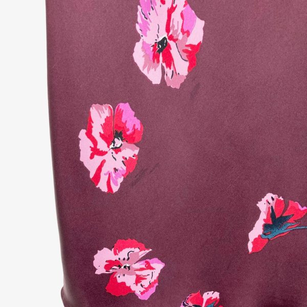 Joie Floral Pattern Satin with Mock Neck and Tie Dress- Size 6 (see notes) Online