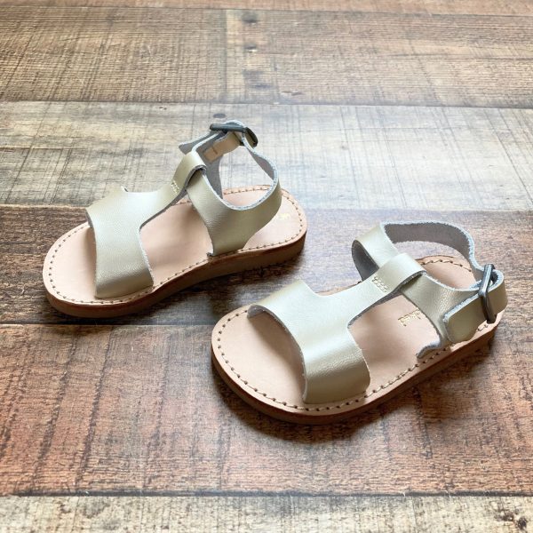 Freshly Picked Toddler Gold Leather Sandals- Size 4 Sale