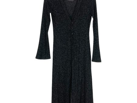 Elegantees Black Space Dye Long Cardigan- Size XS (we have matching lounge pants) Supply