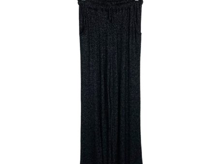 Elegantees Black Space Dye Drawstring Lounge Pants- Size XS (we have matching cardigan) Online