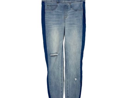 Spanx Distressed Raw Hem Side Panel Skinny Jeans- Size S (Inseam 26”) Fashion